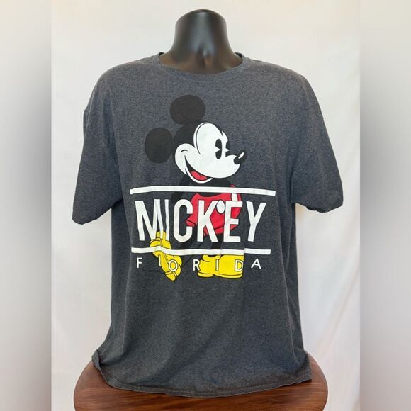 Mickey Mouse Gray Graphic Tee - Picture 1 of 9